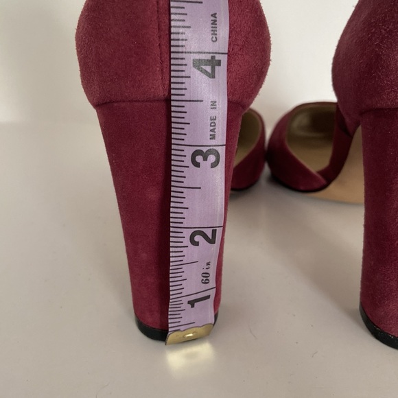 Adrienne Vittadini heels - Burgandy - Size 7 - Picture 6 of 7